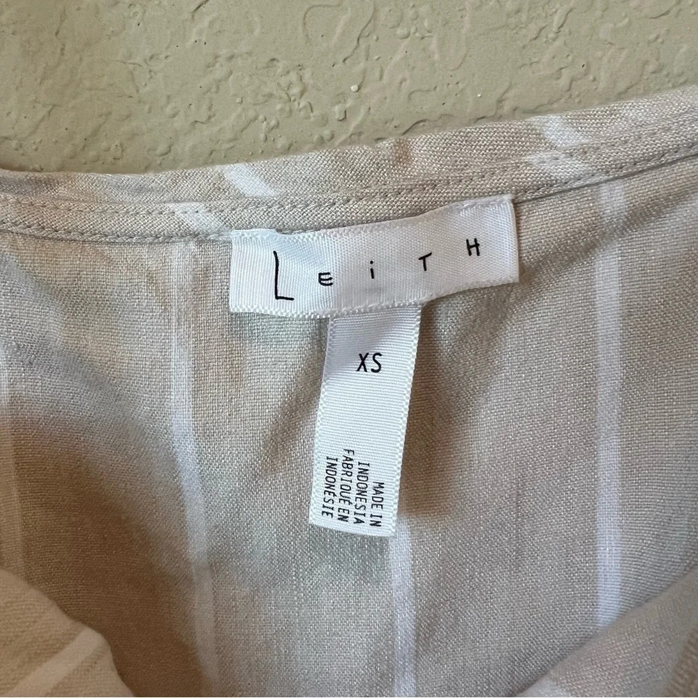Leith Linen Striped tank top - Picture 2 of 4